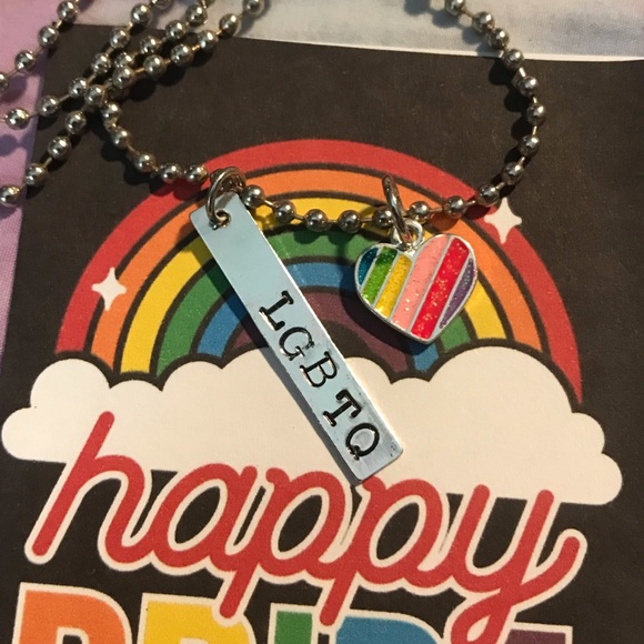 Gay Pride Necklace - Picture 2 of 3